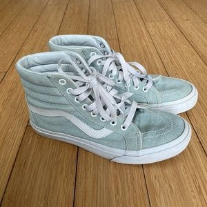 Vans High Top Light Denim (Women's 7.5, Men's 6)